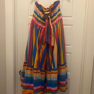 Farm Rio Maxi Rainbow Skirt NWT